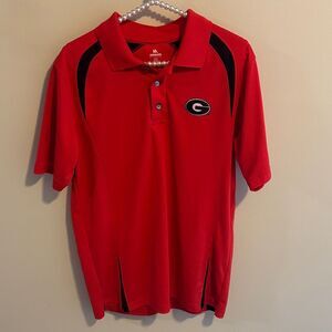 Knights Apparel Georgia bulldogs red polo size medium
